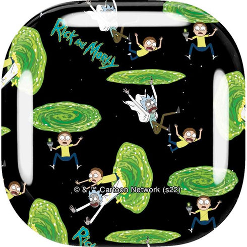 Adult Swim Rick and Morty Portal Pattern Galaxy Buds Live Skin