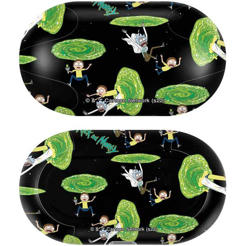 Adult Swim Rick and Morty Portal Pattern Galaxy Buds Plus Skin