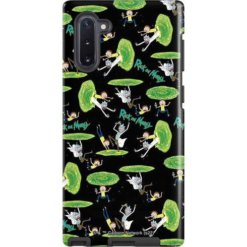 Adult Swim Rick and Morty Portal Pattern Galaxy Cases