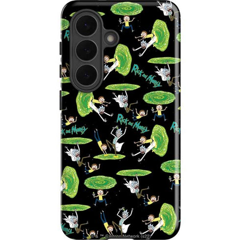 Adult Swim Rick and Morty Portal Pattern Galaxy S26 Impact Case