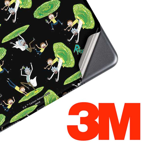 Adult Swim Rick and Morty Portal Pattern iPad Skins