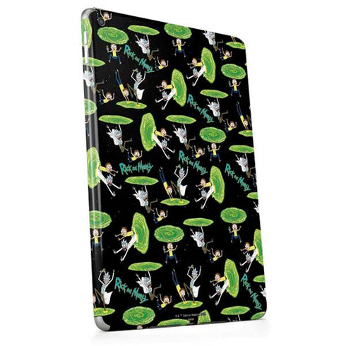 Adult Swim Rick and Morty Portal Pattern Apple iPad Skin