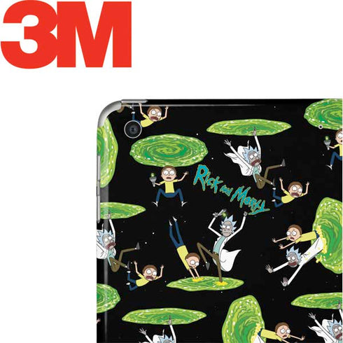 Adult Swim Rick and Morty Portal Pattern Apple iPad Skin