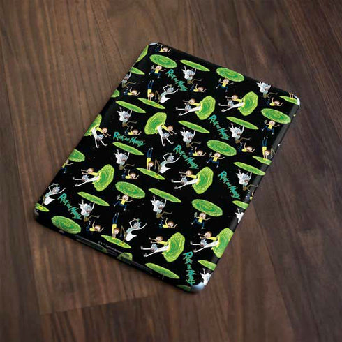 Adult Swim Rick and Morty Portal Pattern Apple iPad Skin