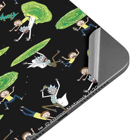 Adult Swim Rick and Morty Portal Pattern Apple iPad Mini Skin