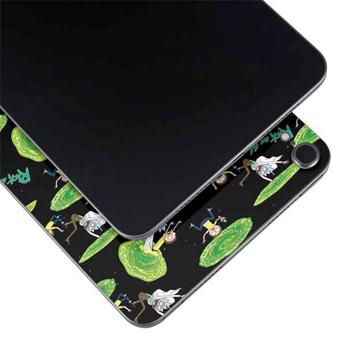 Adult Swim Rick and Morty Portal Pattern Apple iPad Mini Skin