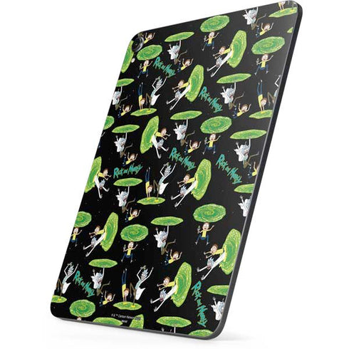 Adult Swim Rick and Morty Portal Pattern Apple iPad Pro Skin