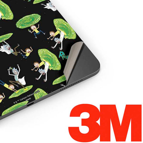 Adult Swim Rick and Morty Portal Pattern Apple iPad Pro Skin