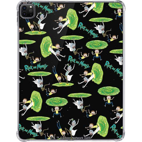 Adult Swim Rick and Morty Portal Pattern iPad Pro 11in (2024) Clear Case