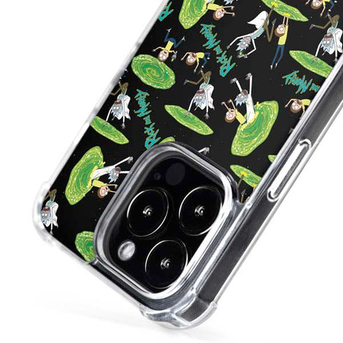 Adult Swim Rick and Morty Portal Pattern iPhone 16 Pro Max MagSafe Case