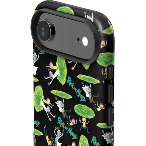 Adult Swim Rick and Morty Portal Pattern iPhone 17 Air Impact Case
