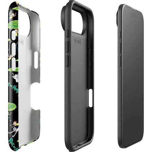 Adult Swim Rick and Morty Portal Pattern iPhone 17 Air Impact Case