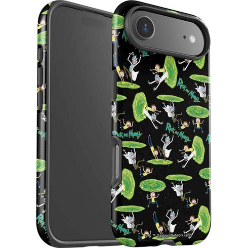 Adult Swim Rick and Morty Portal Pattern iPhone 17 Air Impact Case