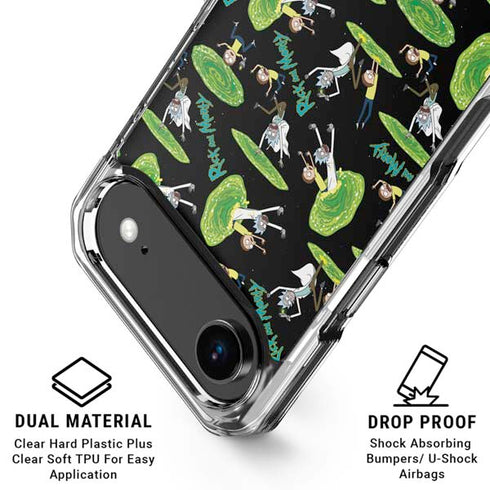 Adult Swim Rick and Morty Portal Pattern iPhone 17 Air MagSafe Case