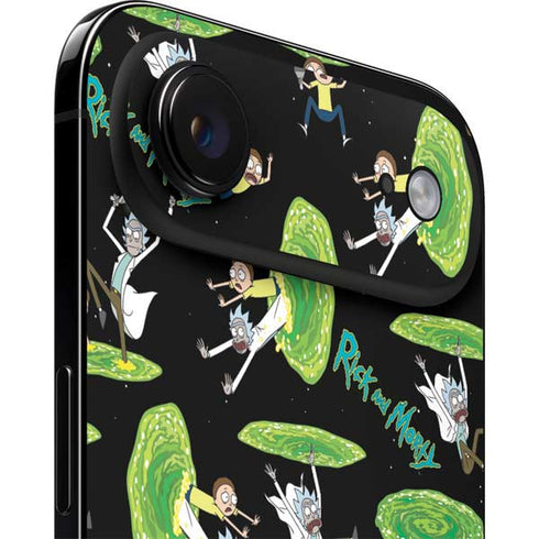 Adult Swim Rick and Morty Portal Pattern iPhone 17 Air Skin