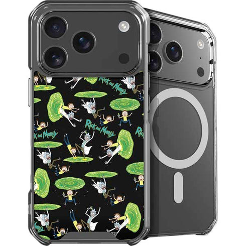 Adult Swim Rick and Morty Portal Pattern iPhone 18 Pro Max MagSafe Case