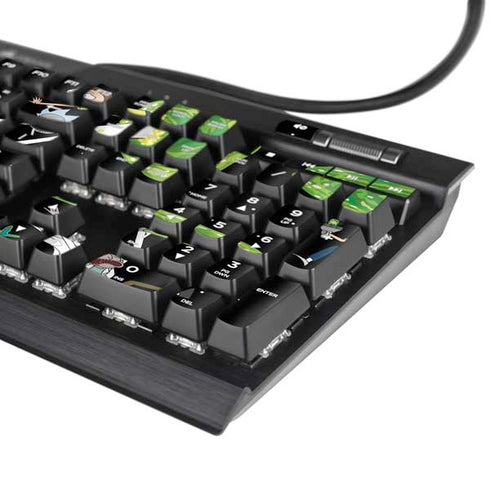 Adult Swim Rick and Morty Portal Pattern K95 RGB PLATINUM Mechanical Gaming Keyboard Skin