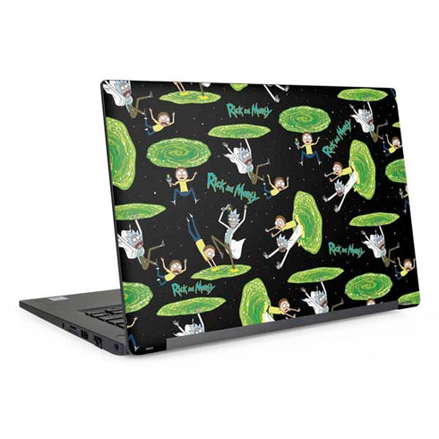 Adult Swim Rick and Morty Portal Pattern Dell Latitude Skin