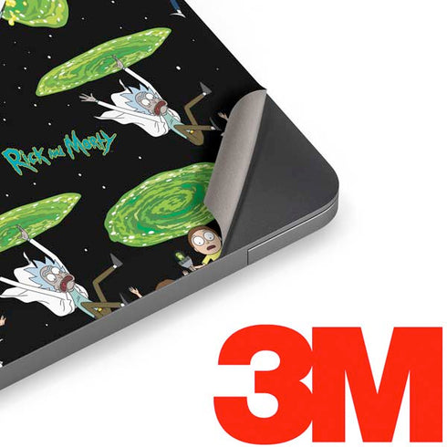 Adult Swim Rick and Morty Portal Pattern Apple MacBook Air Skin