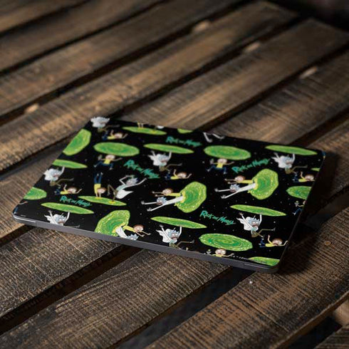 Adult Swim Rick and Morty Portal Pattern Apple MacBook Air Skin