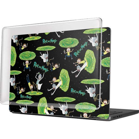 Adult Swim Rick and Morty Portal Pattern MacBook Pro 14in (2021-24) Case plus Skin