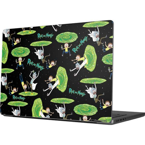 Adult Swim Rick and Morty Portal Pattern Apple MacBook Pro 14-inch Skin