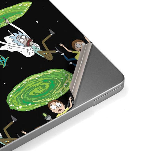 Adult Swim Rick and Morty Portal Pattern Apple MacBook Pro 14-inch Skin