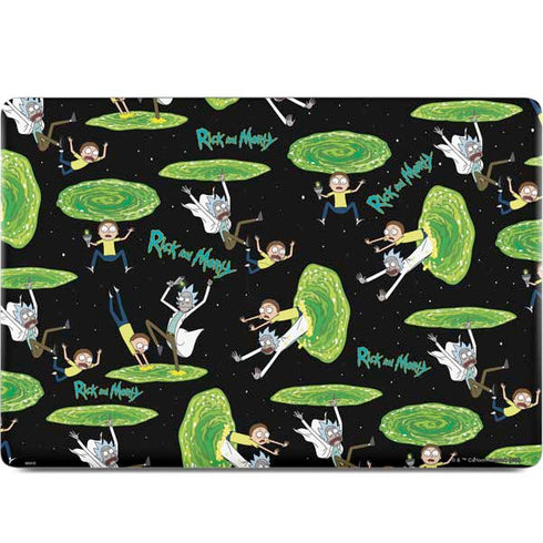 Adult Swim Rick and Morty Portal Pattern MacBook Skins