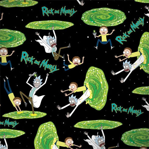 Adult Swim Rick and Morty Portal Pattern MacBook Skins