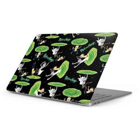 Adult Swim Rick and Morty Portal Pattern Apple MacBook Pro 16-inch Skin