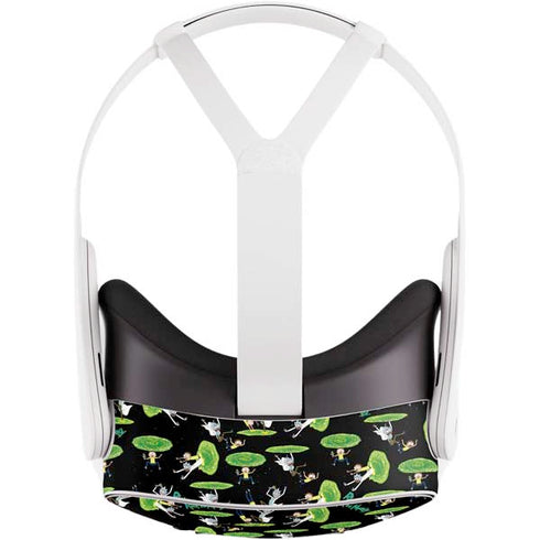 Adult Swim Rick and Morty Portal Pattern Meta Quest 3S Skin