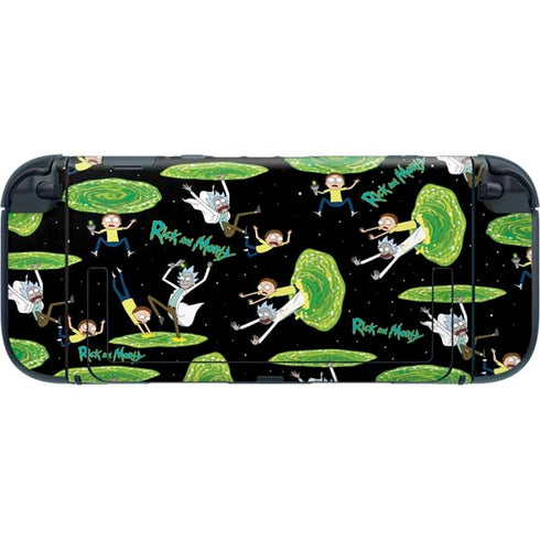 Adult Swim Rick and Morty Portal Pattern Nintendo Switch 2 (2025) with Joy-Con Skin