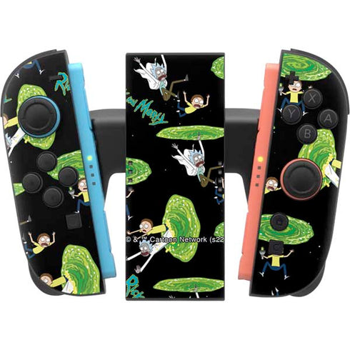Adult Swim Rick and Morty Portal Pattern Nintendo Switch 2 (2025) Joy-Con Controller Skin