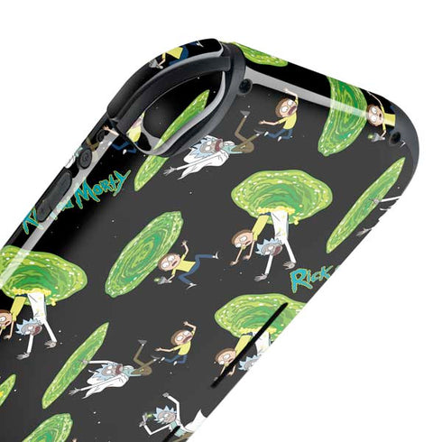 Adult Swim Rick and Morty Portal Pattern Nintendo Switch Lite Skin