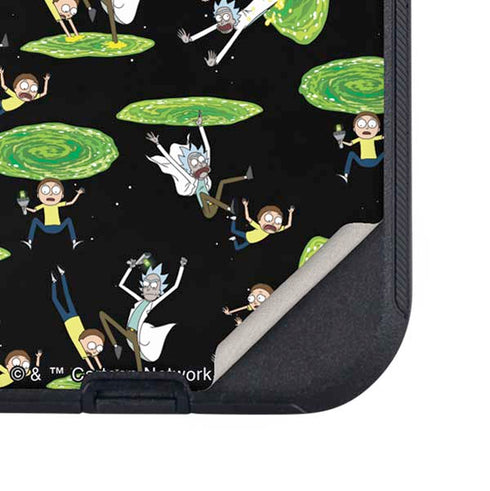 Adult Swim Rick and Morty Portal Pattern Otterbox Defender iPhone Skin