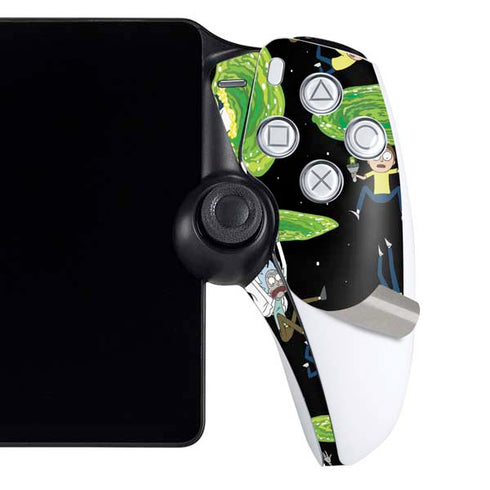 Adult Swim Rick and Morty Portal Pattern PlayStation Portal Remote Player Skin