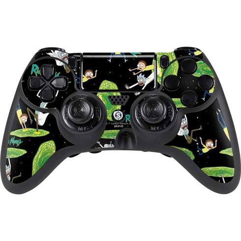 Adult Swim Rick and Morty Portal Pattern PlayStation PS4 Skins