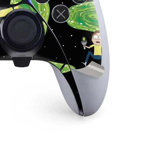 Adult Swim Rick and Morty Portal Pattern PS5 DualSense Edge Pro Controller Skin