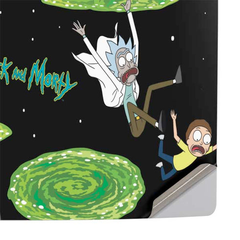Adult Swim Rick and Morty Portal Pattern PS5 Pro Console Skin