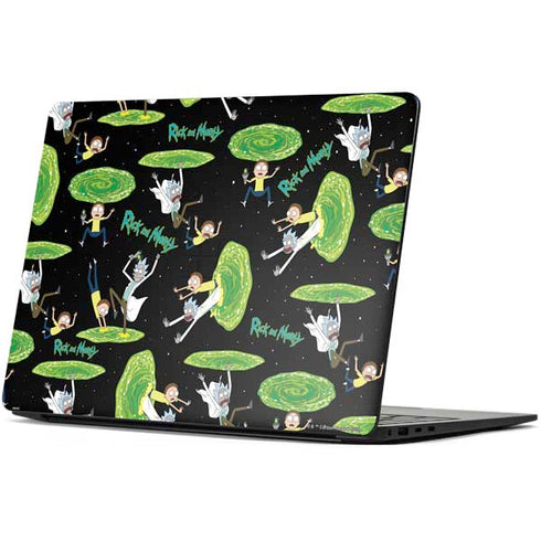 Adult Swim Rick and Morty Portal Pattern Surface Laptop 7 15in Skin