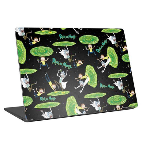 Adult Swim Rick and Morty Portal Pattern Laptop Skins