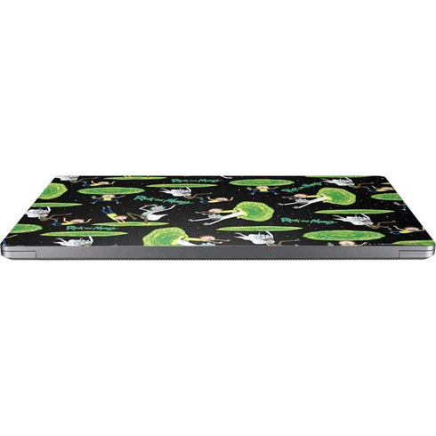 Adult Swim Rick and Morty Portal Pattern Laptop Skins