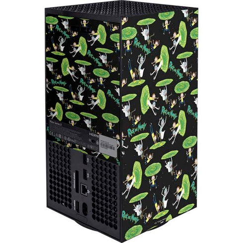 Adult Swim Rick and Morty Portal Pattern XBox Series X Digital Edition Bundle Skin