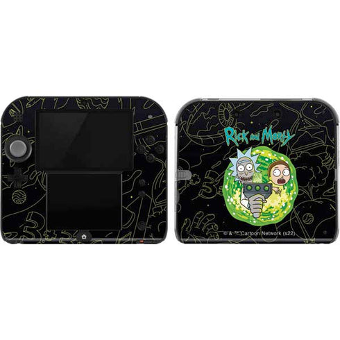 Adult Swim Rick and Morty Portal Travel Nintendo Skins