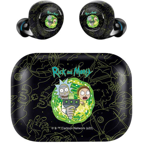 Adult Swim Rick and Morty Portal Travel Amazon Echo Buds Skin