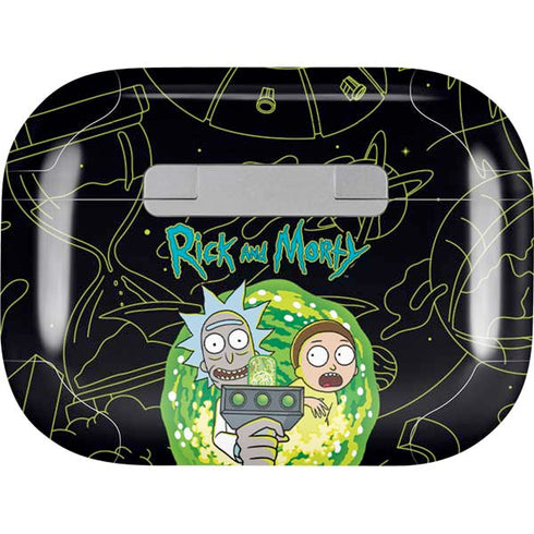 Adult Swim Rick and Morty Portal Travel Apple AirPods Pro Skin