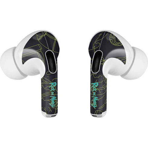 Adult Swim Rick and Morty Portal Travel Apple AirPods Pro Skin