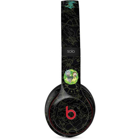 Adult Swim Rick and Morty Portal Travel Beats Solo 3 Wireless Skin