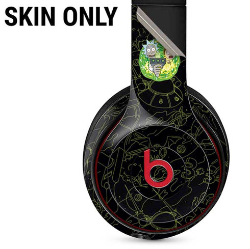 Adult Swim Rick and Morty Portal Travel Beats Solo 3 Wireless Skin