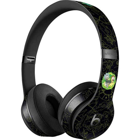 Adult Swim Rick and Morty Portal Travel Beats Solo 3 Wireless Skin